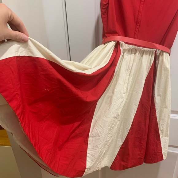 Bea and Dot by ModCloth Vintage style, Red and cream coloured dress. - Picture 4 of 8